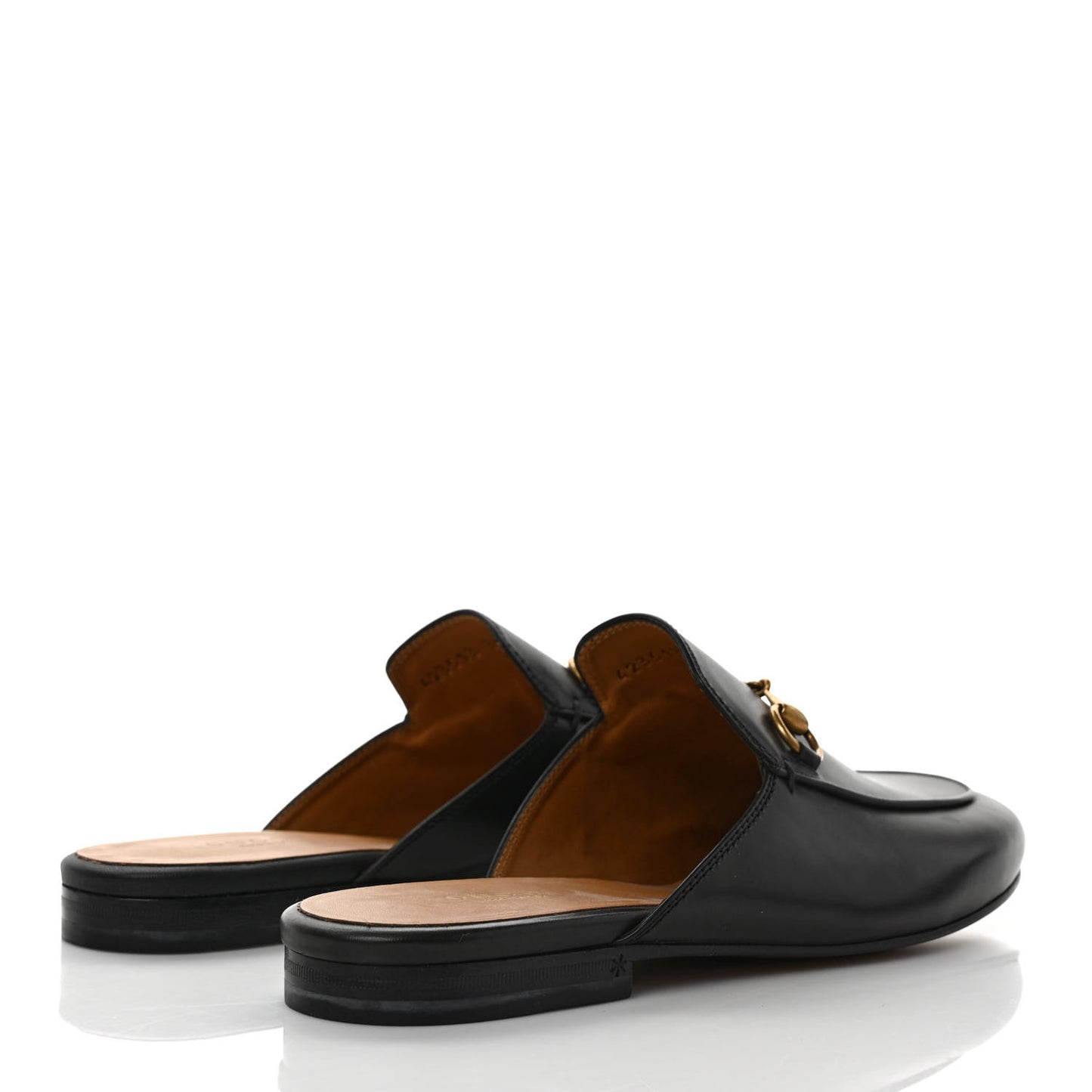 Calfskin Womens Princetown Slippers 39 Black