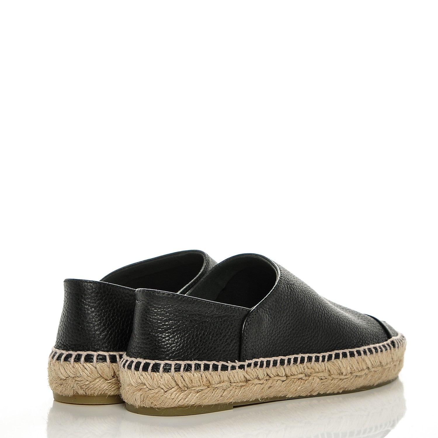 Chanel Grained Calfskin CC Espadrilles 35 Black 4 of 7