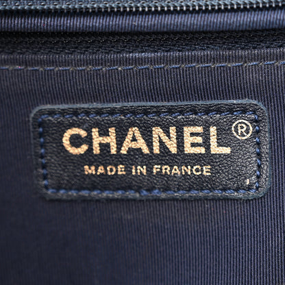 Chanel Lambskin Quilted New Medium Boy Flap Dark Blue 6 of 17