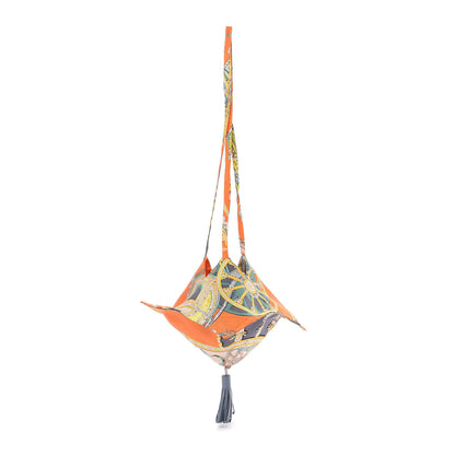 Hermes Silk Petit H Net Bag Orange 2 of 8