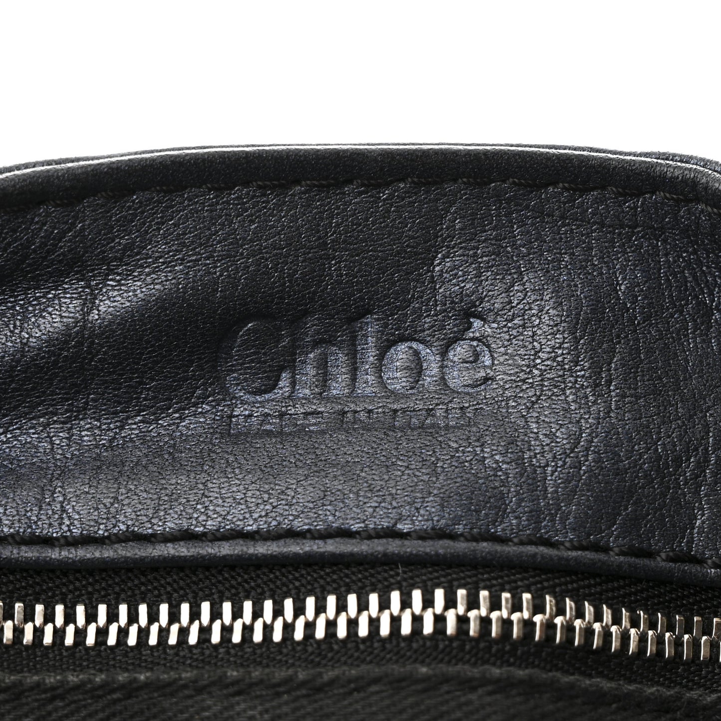 Metallic Calfskin Paddington Satchel Blue Nuit