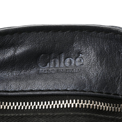Chloe Metallic Calfskin Paddington Satchel Blue Nuit 5 of 9
