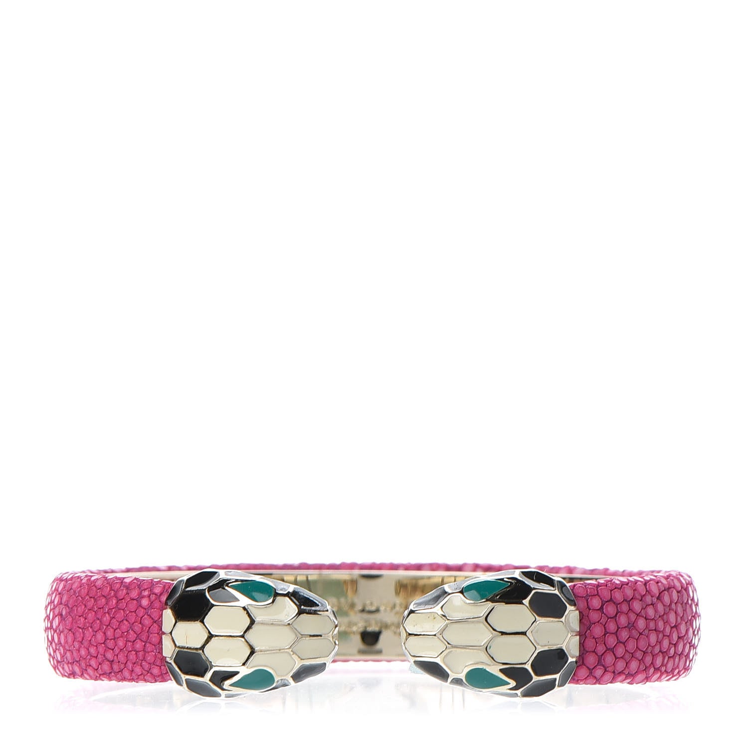 Bulgari Galuchat Serpenti Forever Bracelet Pink 1 of 5