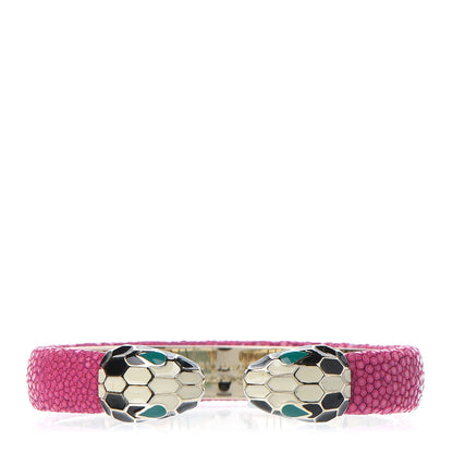 Bulgari Galuchat Serpenti Forever Bracelet Pink 1 of 5