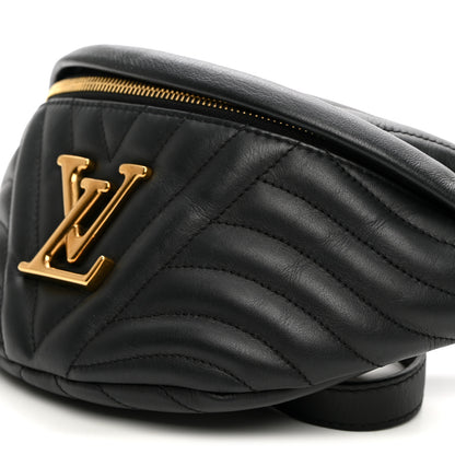 Louis Vuitton Calfskin Quilted New Wave Bumbag Black 8 of 9