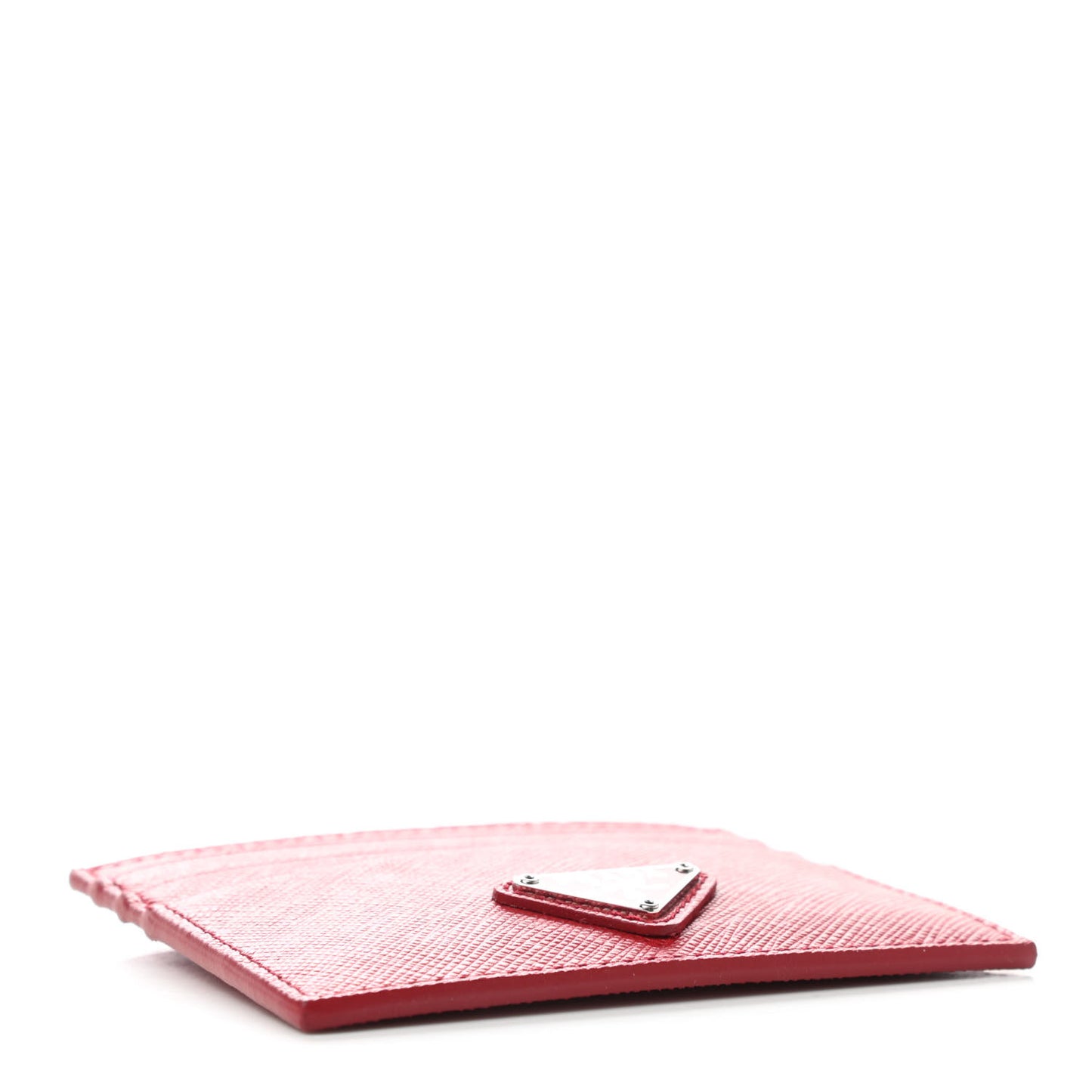 Saffiano Triangle Card Holder Red