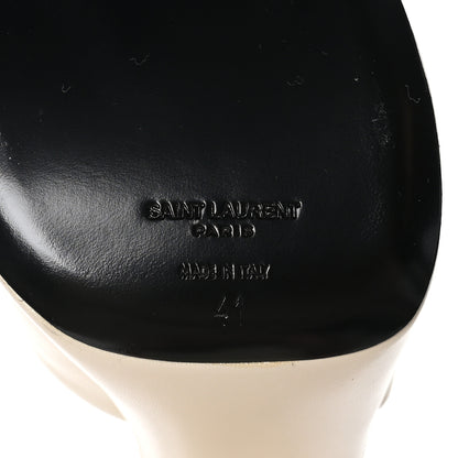 Saint Laurent Vendome Bianca 85 Platform Sandals 41 Pearl 7 of 9