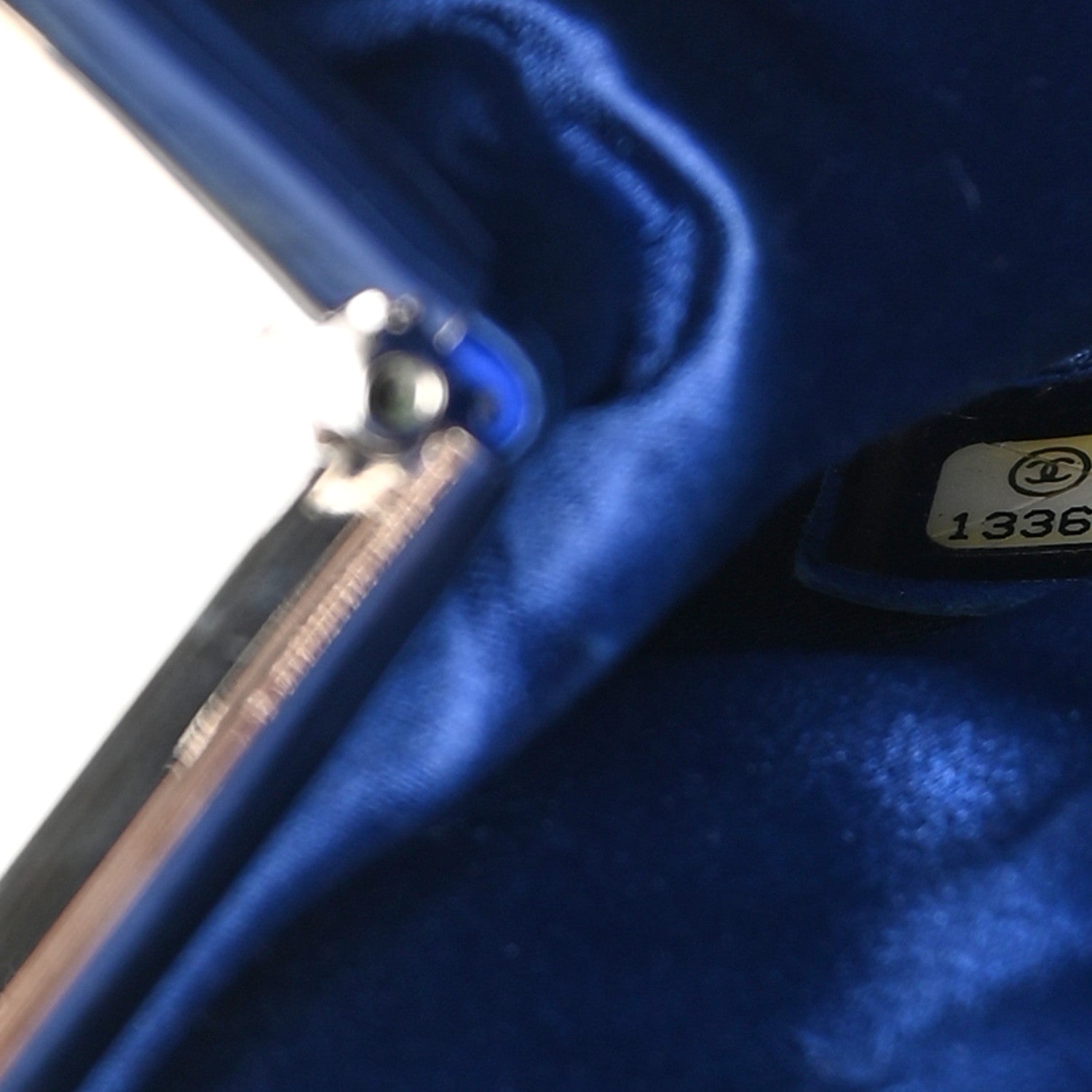 Chanel Lambskin Quilted Timeless Clutch Blue 7 of 15