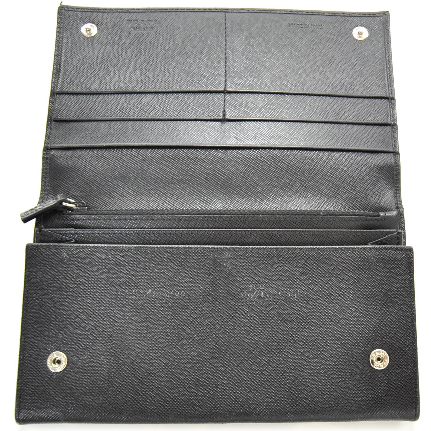 Prada Saffiano Wallet Nero Black 4 of 7