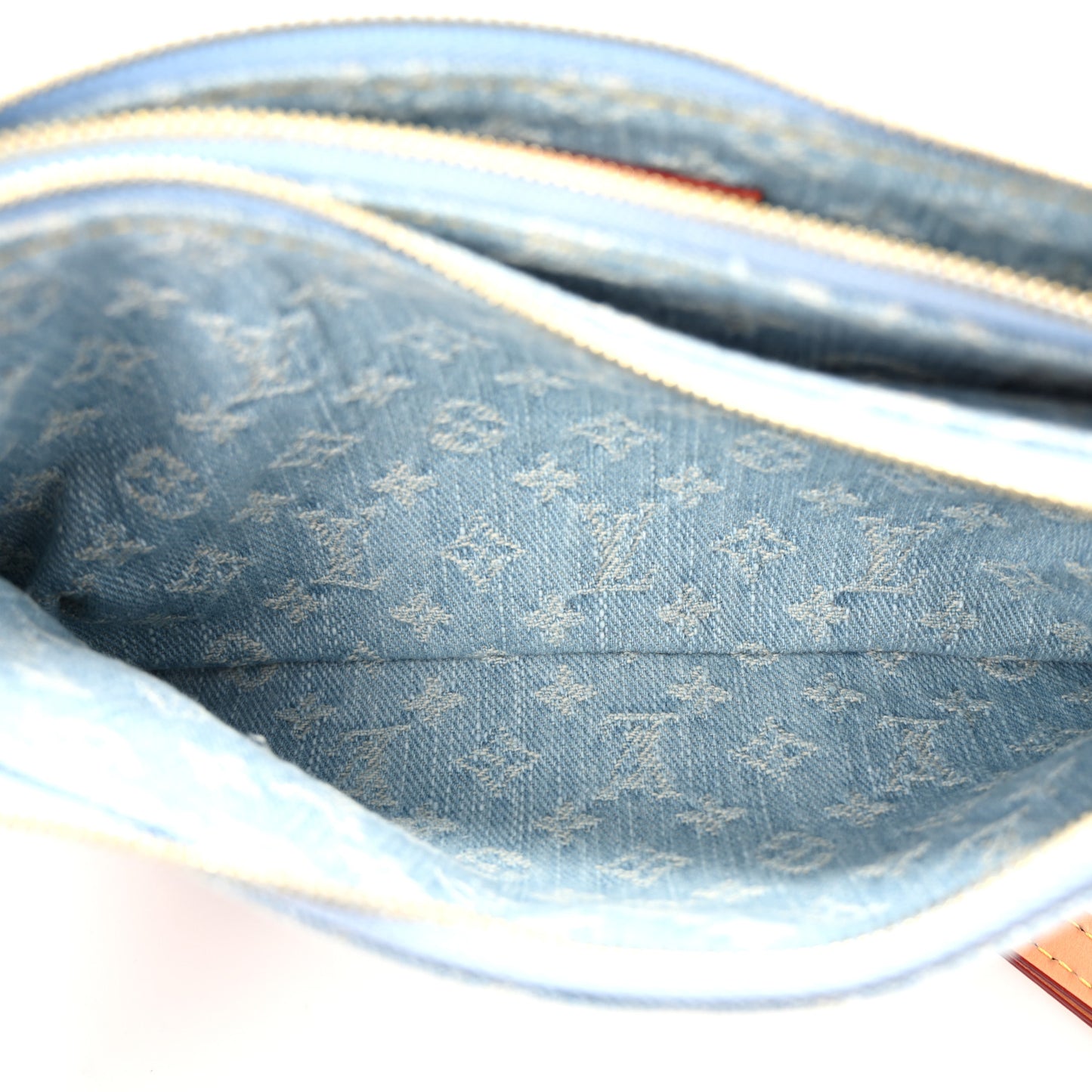 Monogram Denim Liv Pochette Sky Blue