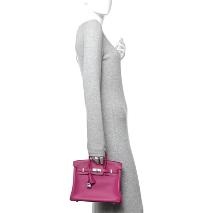 Hermes Swift Birkin 25 Rose Pourpre 2 of 11