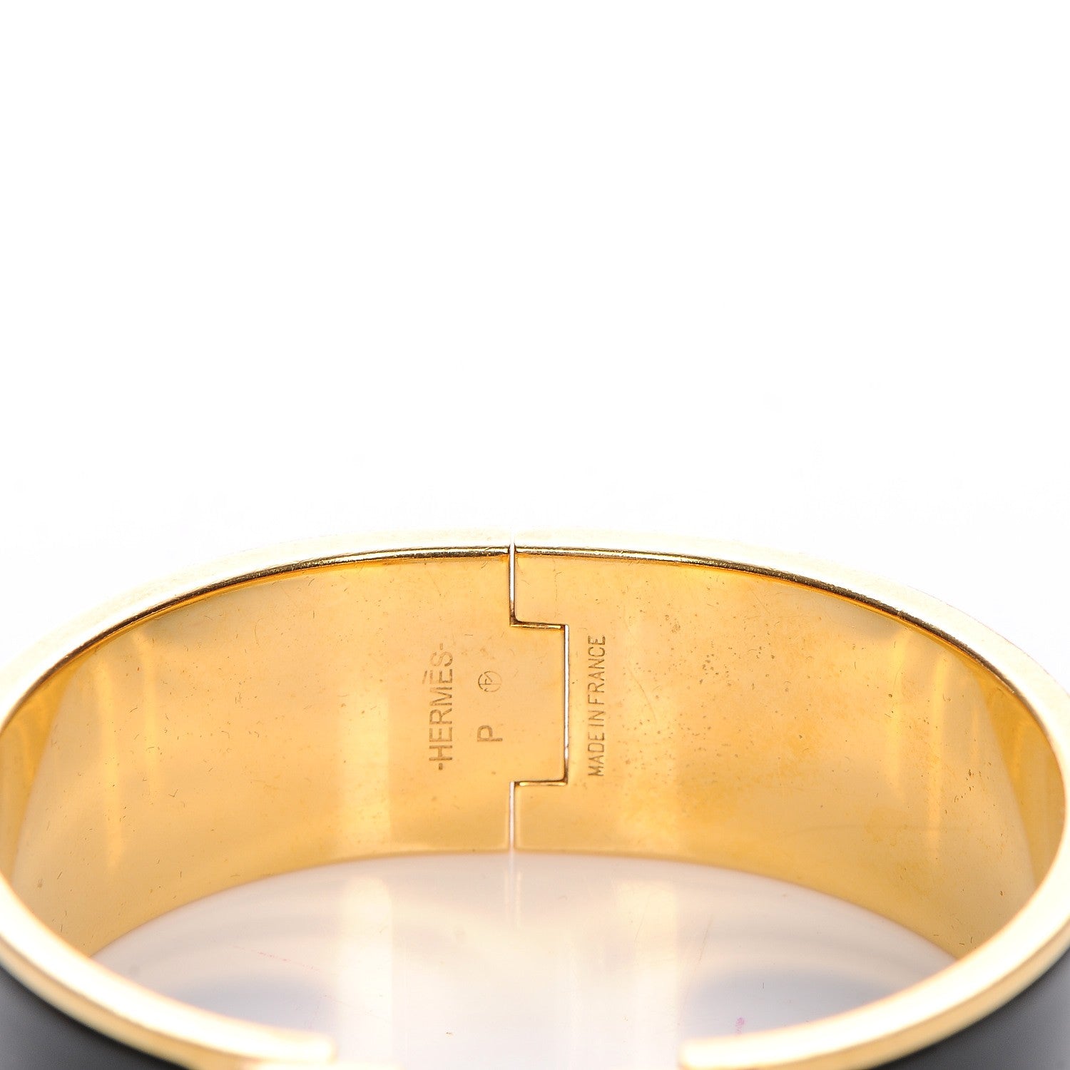 Hermes Enamel Wide Clic Clac H Bracelet PM Black 4 of 5