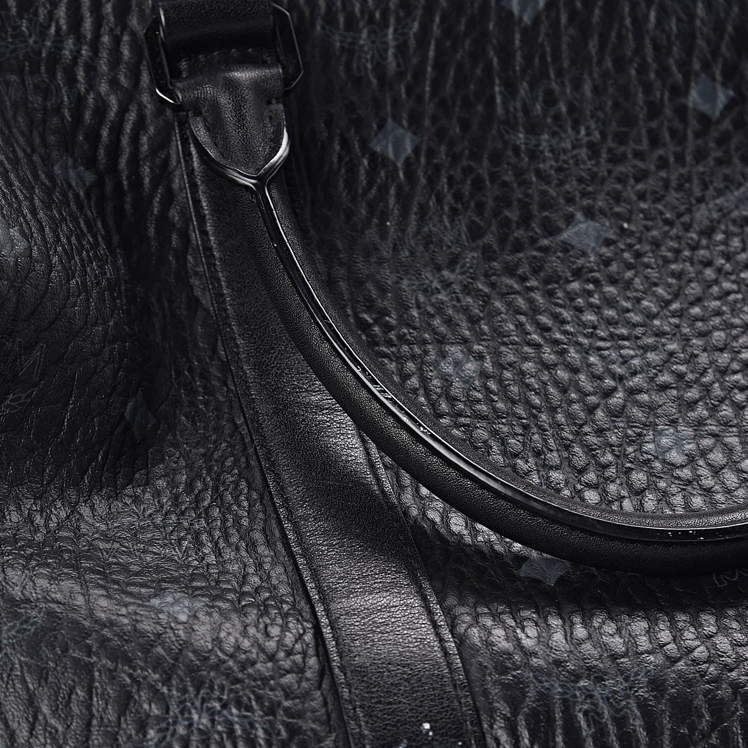 MCM Visetos XLarge Traveler Weekender Bag Black 11 of 22