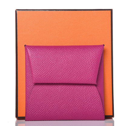 Hermes Epsom Bastia Coin Purse Rose Pourpre 8 of 8