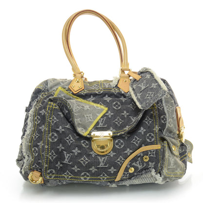 Louis Vuitton Denim Patchwork Bowly Blue 1 of 5