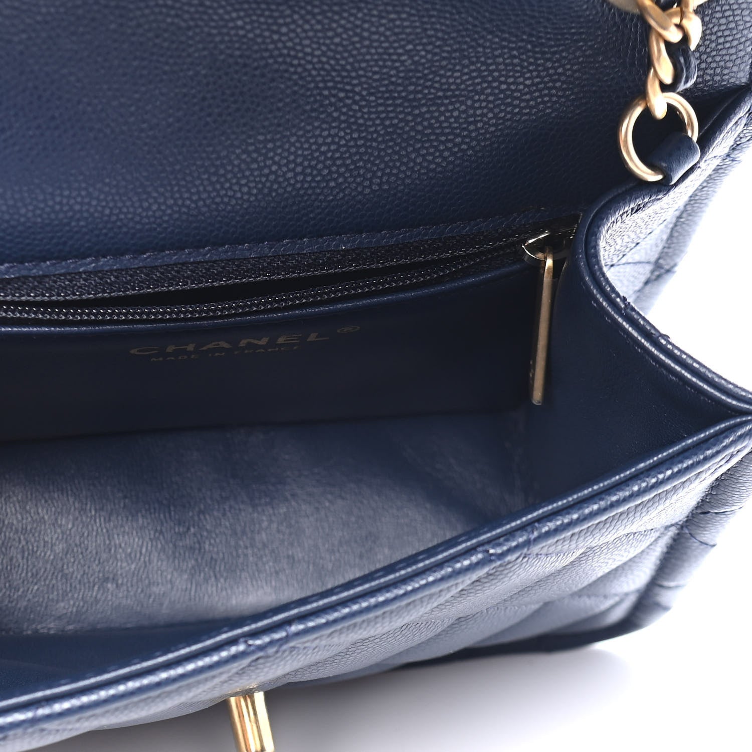 Chanel Caviar Quilted Mini Sweet Classic Flap Navy Blue 4 of 8