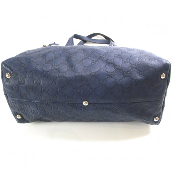Guccissima Medium Icon Bit Tote Blue