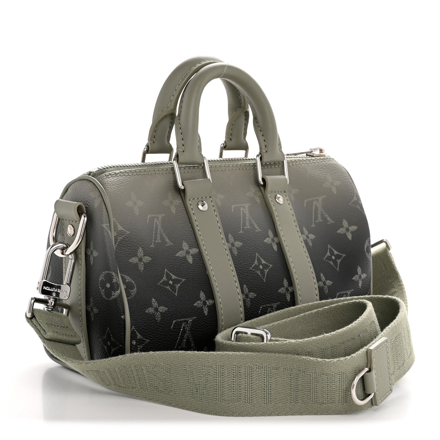 Louis Vuitton Monogram Gradient Keepall Bandouliere 25 Khaki 3 of 10
