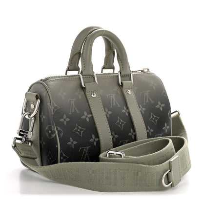 Louis Vuitton Monogram Gradient Keepall Bandouliere 25 Khaki 3 of 10