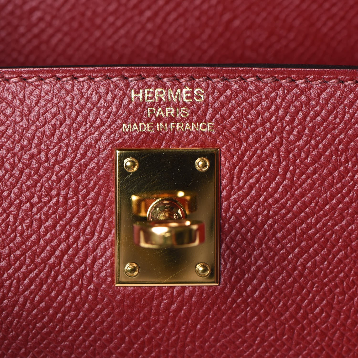 Hermes Epsom Kelly Sellier 25 Rouge Grenat 24 of 39