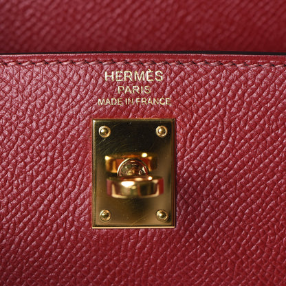Hermes Epsom Kelly Sellier 25 Rouge Grenat 24 of 39