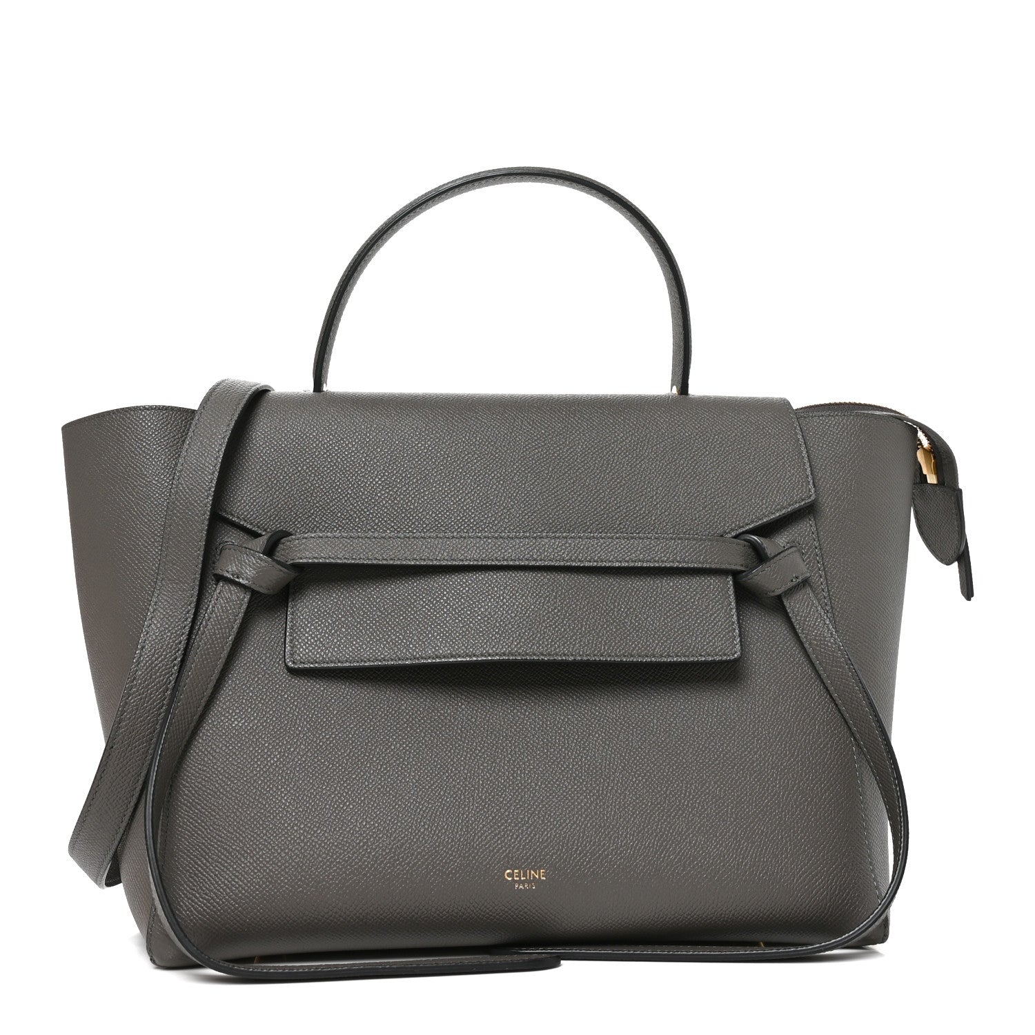 Celine Grained Calfskin Mini Belt Bag Grey 1 of 8