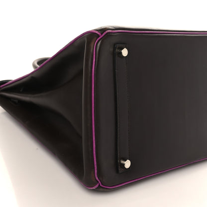 Hermes Box Bi-Color Birkin 35 Raisin Cyclamen 7 of 21