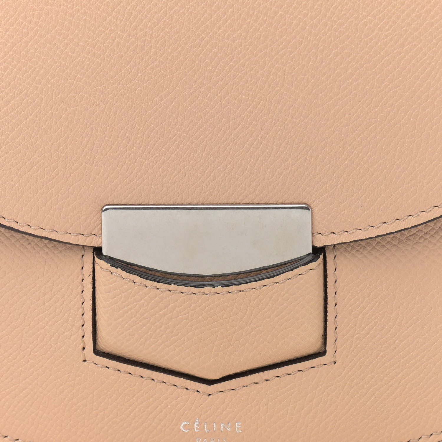 Celine Grained Calfskin Small Trotteur Powder 6 of 10