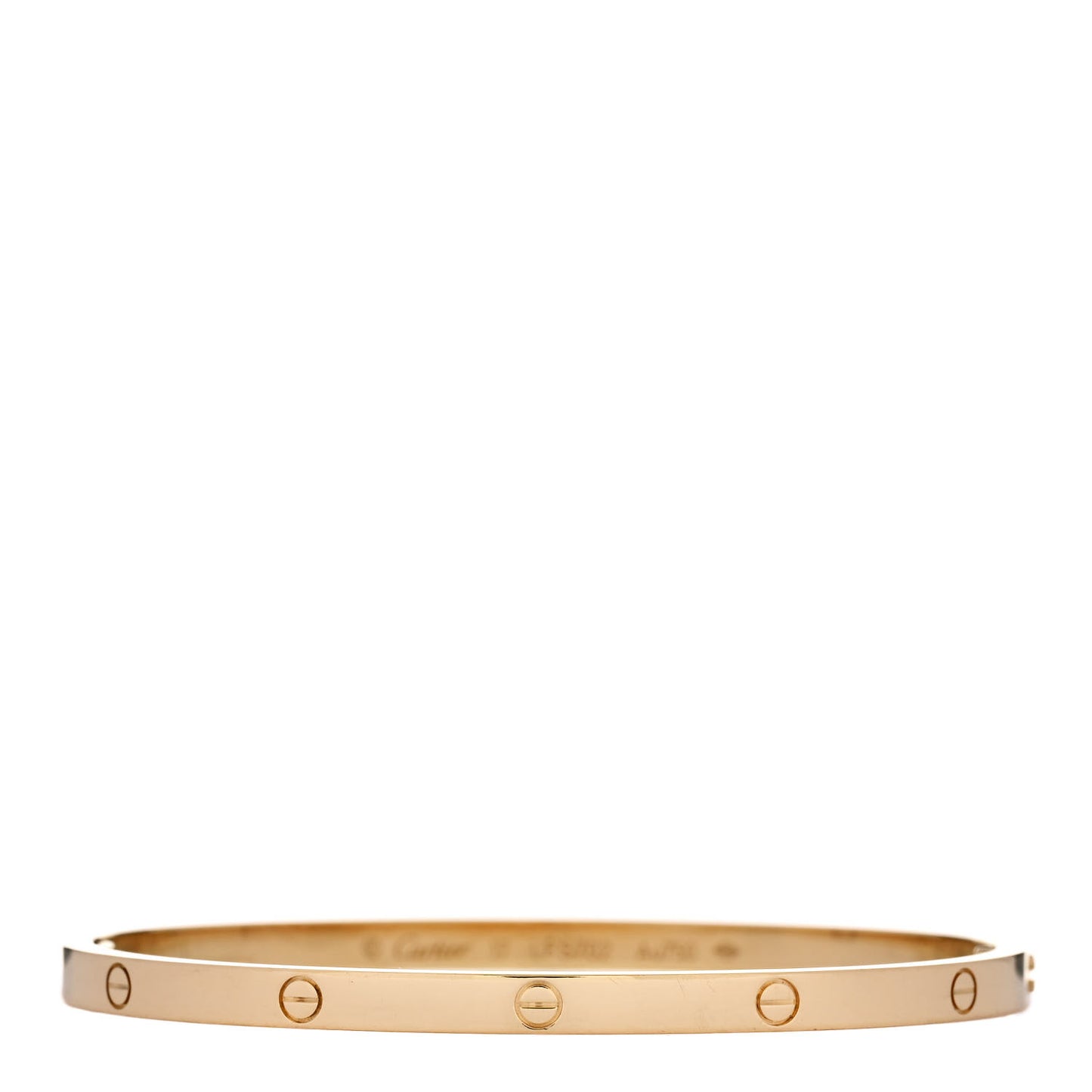 18K Yellow Gold Small LOVE Bracelet 17
