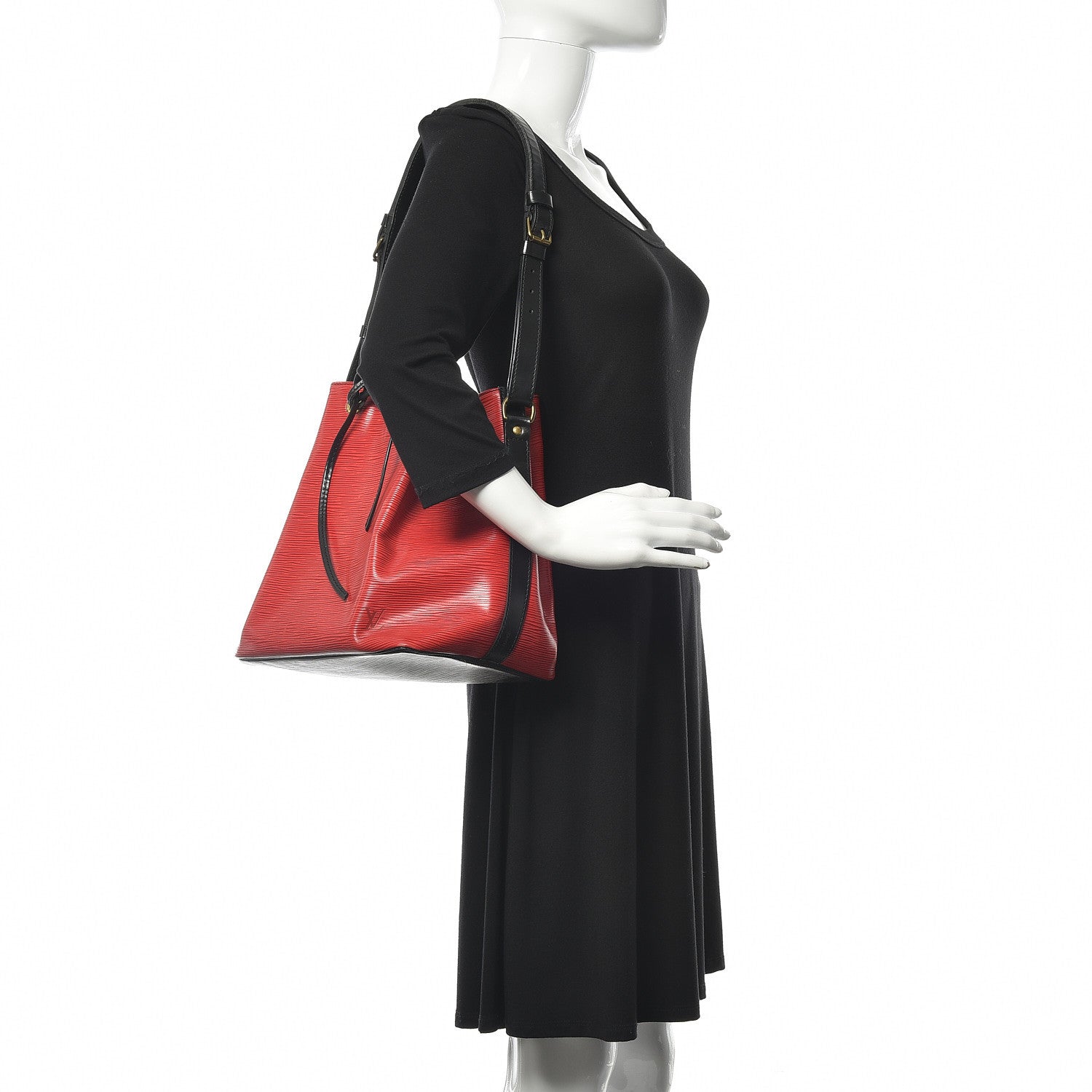 Louis Vuitton Epi Petit Noe Red Black 2 of 19