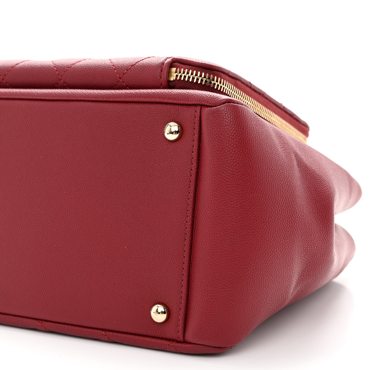 Chanel Caviar Quilted Small Business Affinity Shopping Bag Red 11 of 11