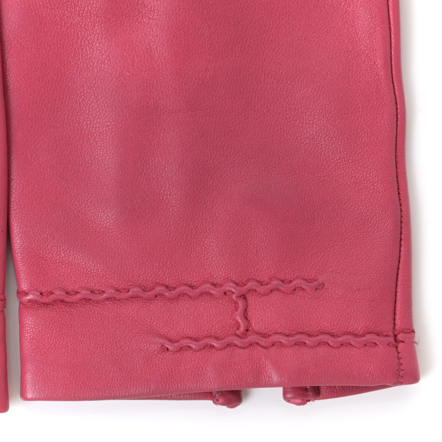 Hermes Lambskin Gloves 7 Pink 5 of 13