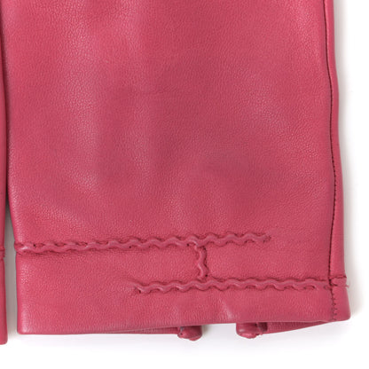Hermes Lambskin Gloves 7 Pink 5 of 13