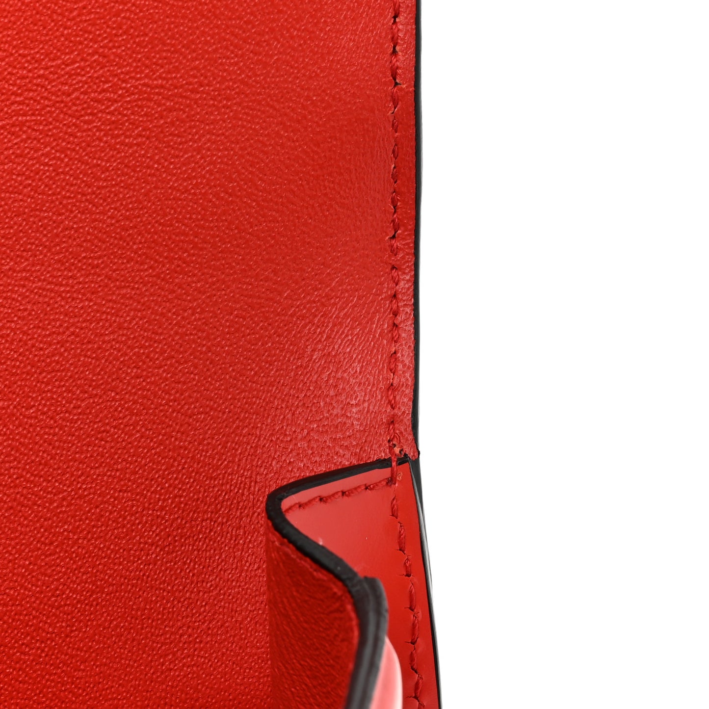 SALVATORE FERRAGAMO Calfskin Gancini Mini Boxyz Red