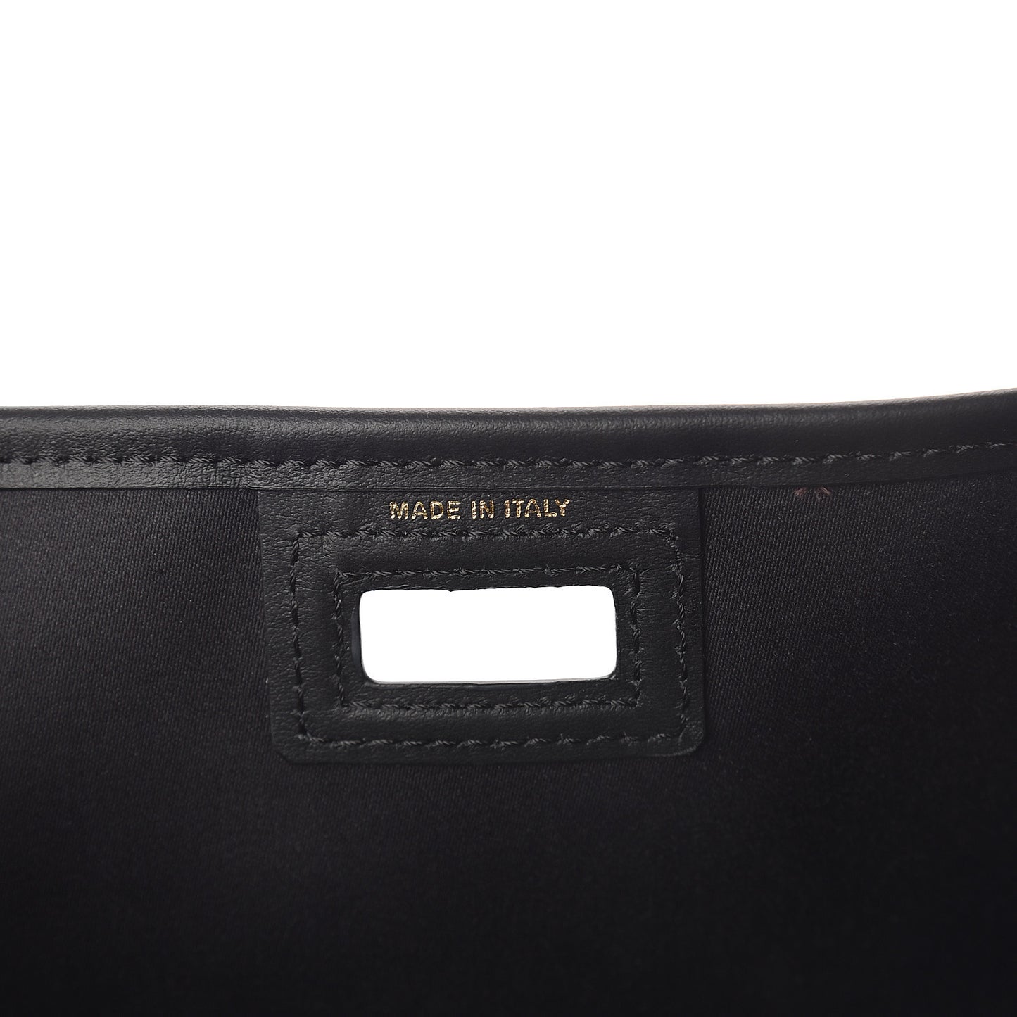 Glazed Fabric Vitello Century FF 1974 Stamp Patch Mini Peekaboo Defender Cover Mogano Panna Black