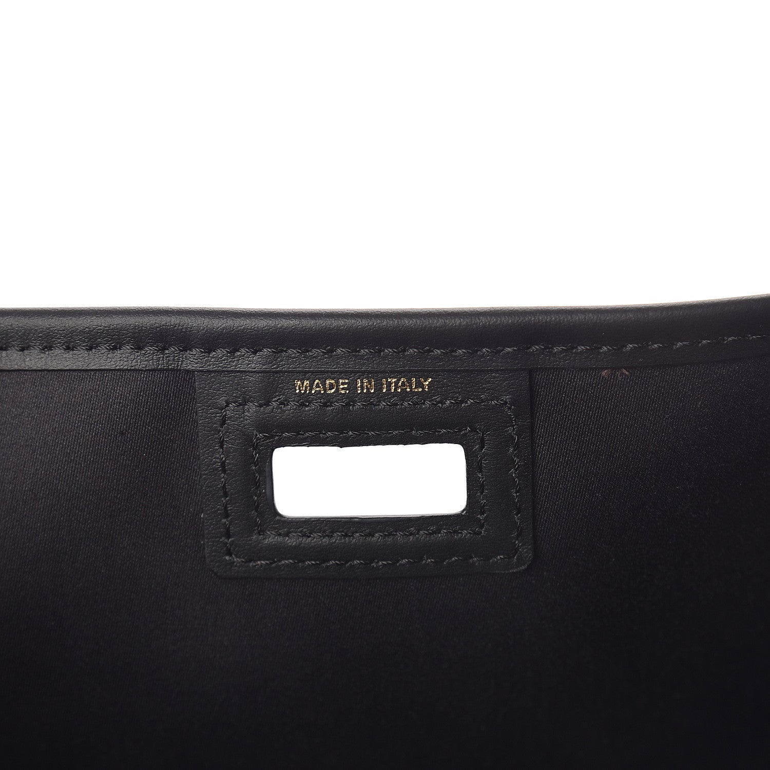 Fendi Glazed Fabric Vitello Century FF 1974 Stamp Patch Mini Peekaboo Defender Cover Mogano Panna Black 5 of 7