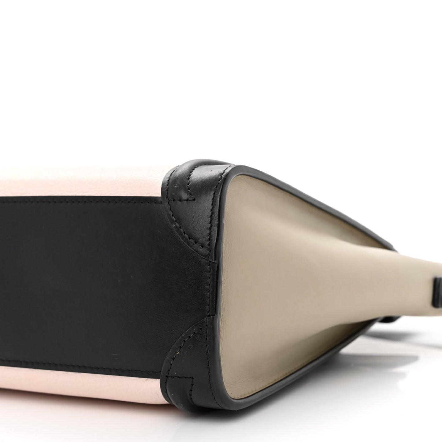 Smooth Drummed Calfskin Nano Tri-Color Luggage Light Rose