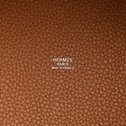 Hermes Taurillon Clemence Picotin Lock 22 MM Gold 6 of 13