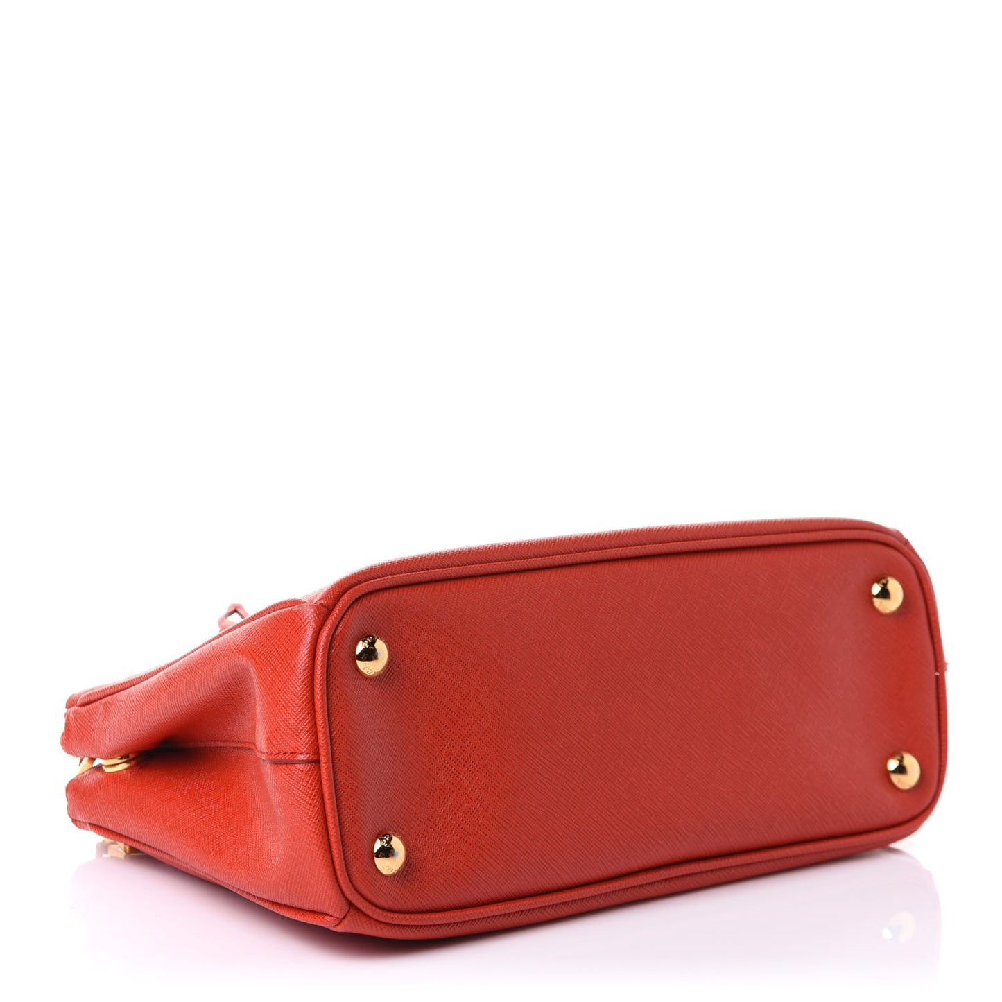 Saffiano Small Galleria Double Zip Tote Fuoco