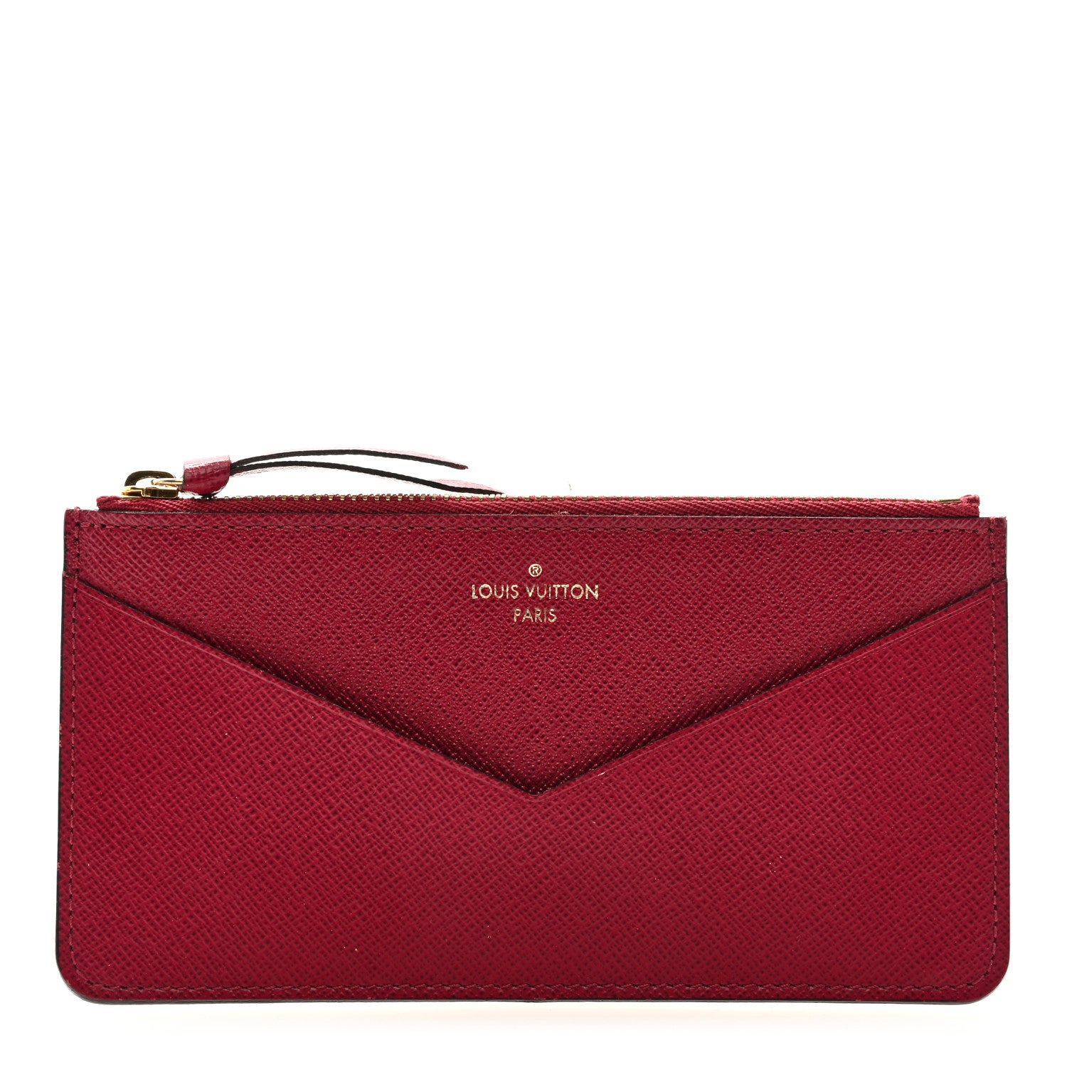 Louis Vuitton Calfskin Jeanne Wallet Zippered Insert Fuchsia 1 of 6