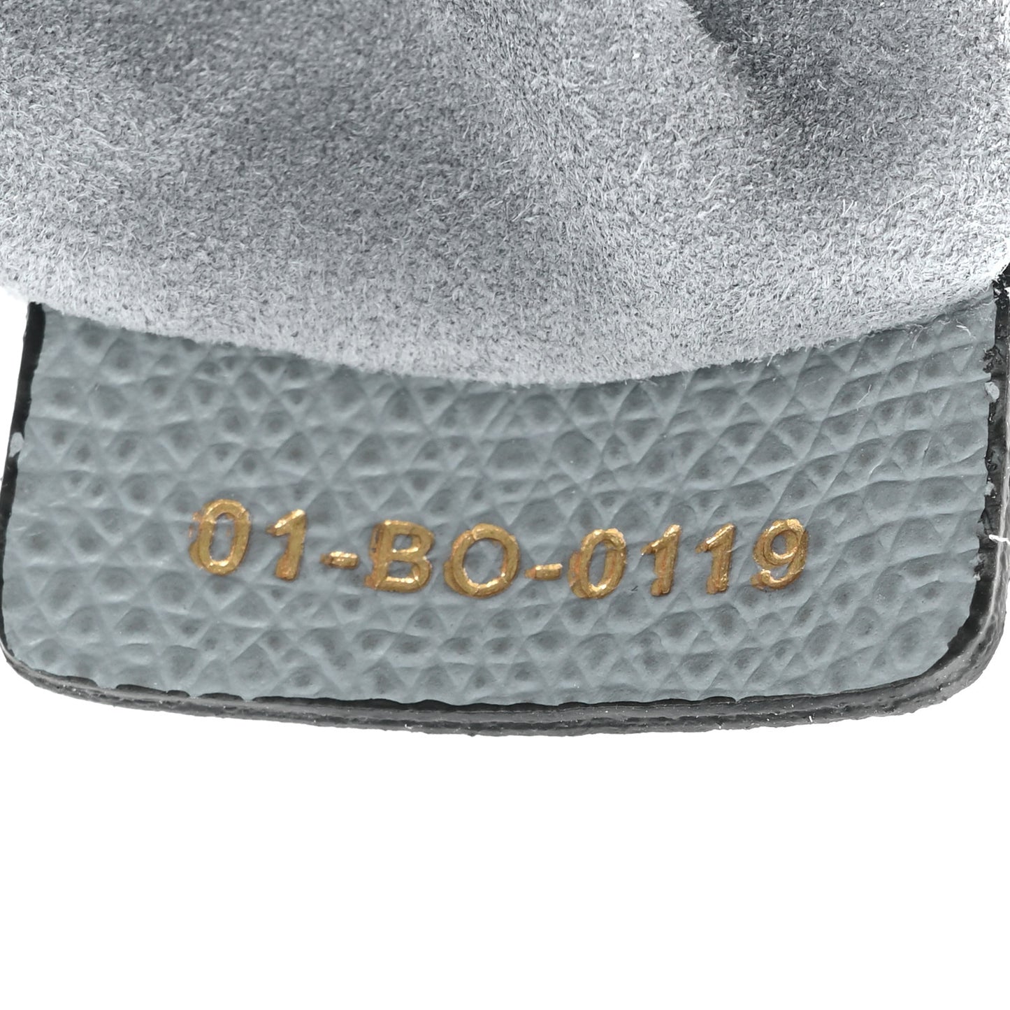 Grained Calfskin Mini Saddle Bag Sky Blue
