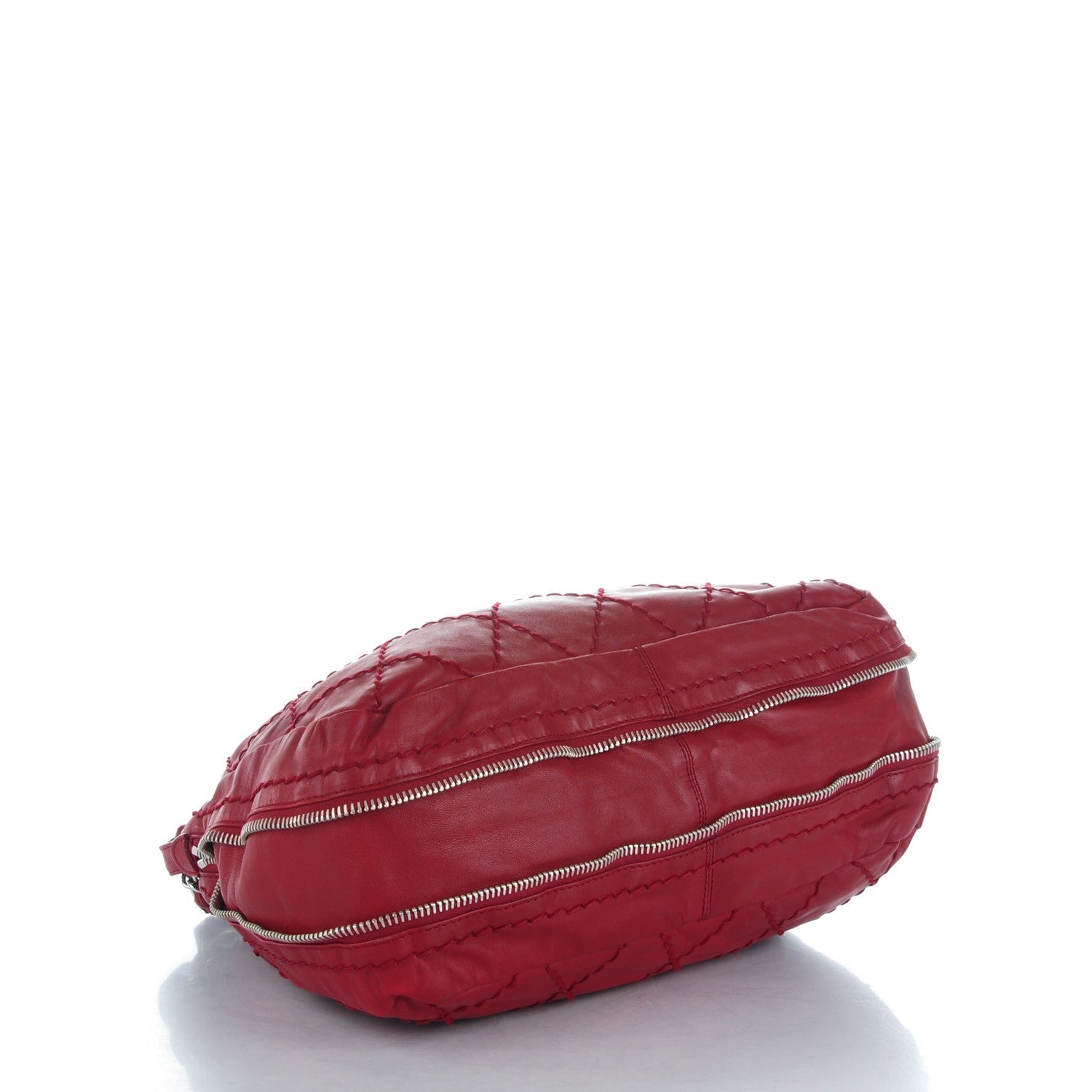 Chanel Calfskin Expandable Tote Red 4 of 8