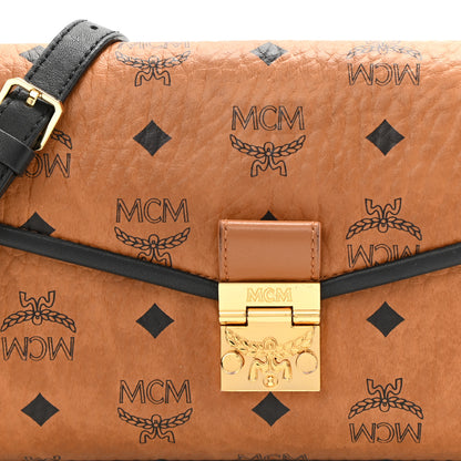 MCM Visetos Millie Wallet On Chain Cognac Black 8 of 10