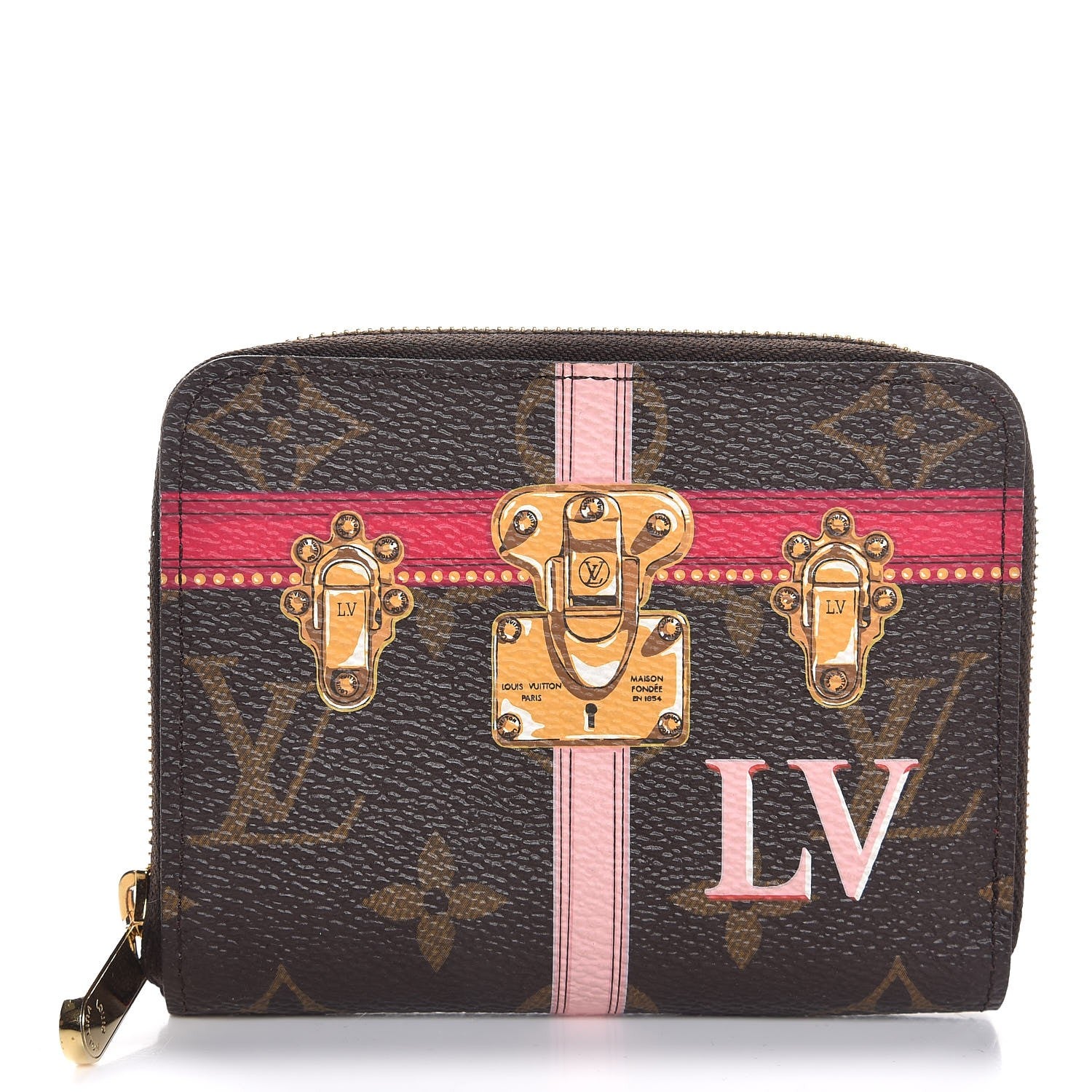 Louis Vuitton Monogram Summer Trunks Zippy Coin Purse 1 of 7