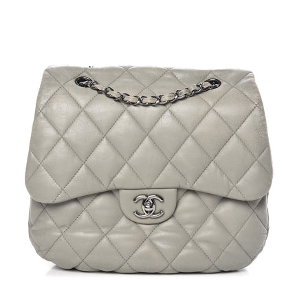 Chanel Lambskin Quilted 3 Large Flap Grey 1 of 16