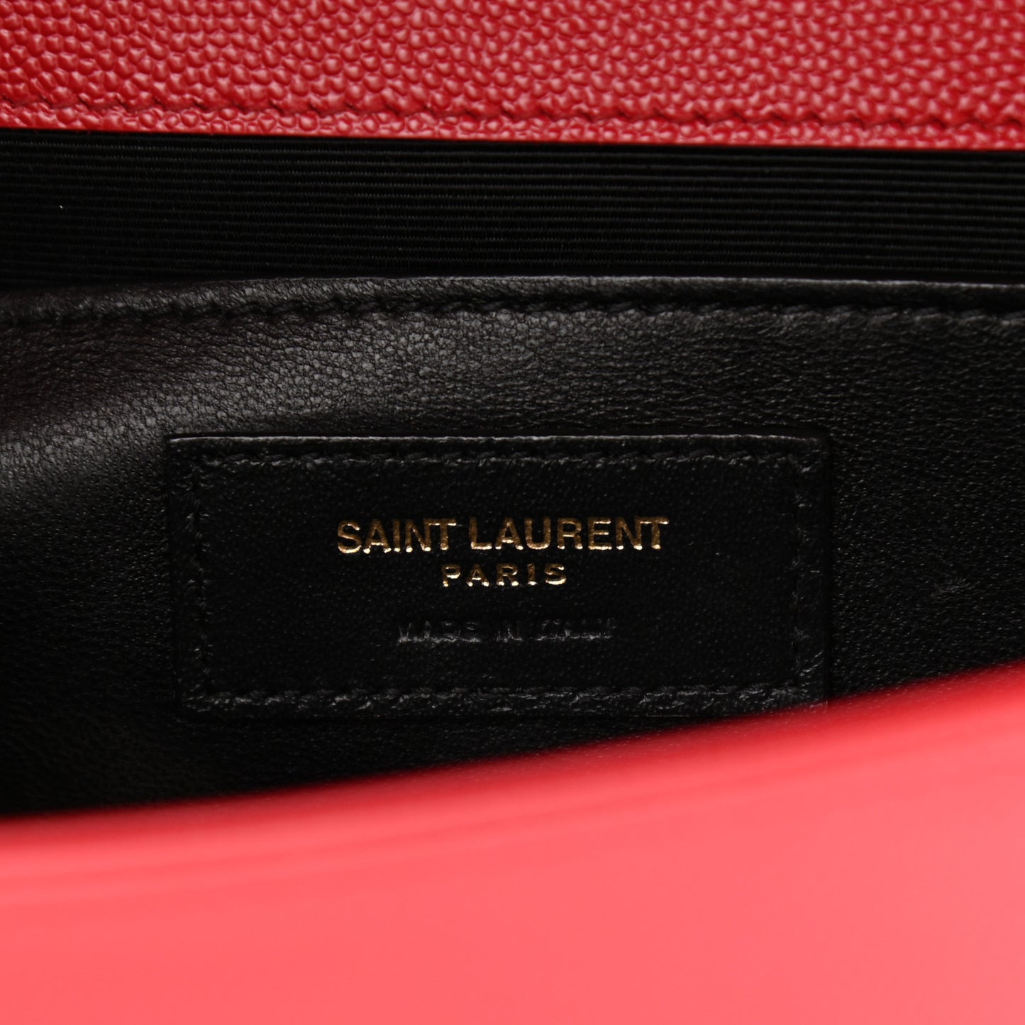 Grain De Poudre Medium Monogram Kate Satchel Red