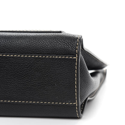 Marc Jacobs Grained Calfskin Medium Grind T Pocket Tote Black 8 of 8