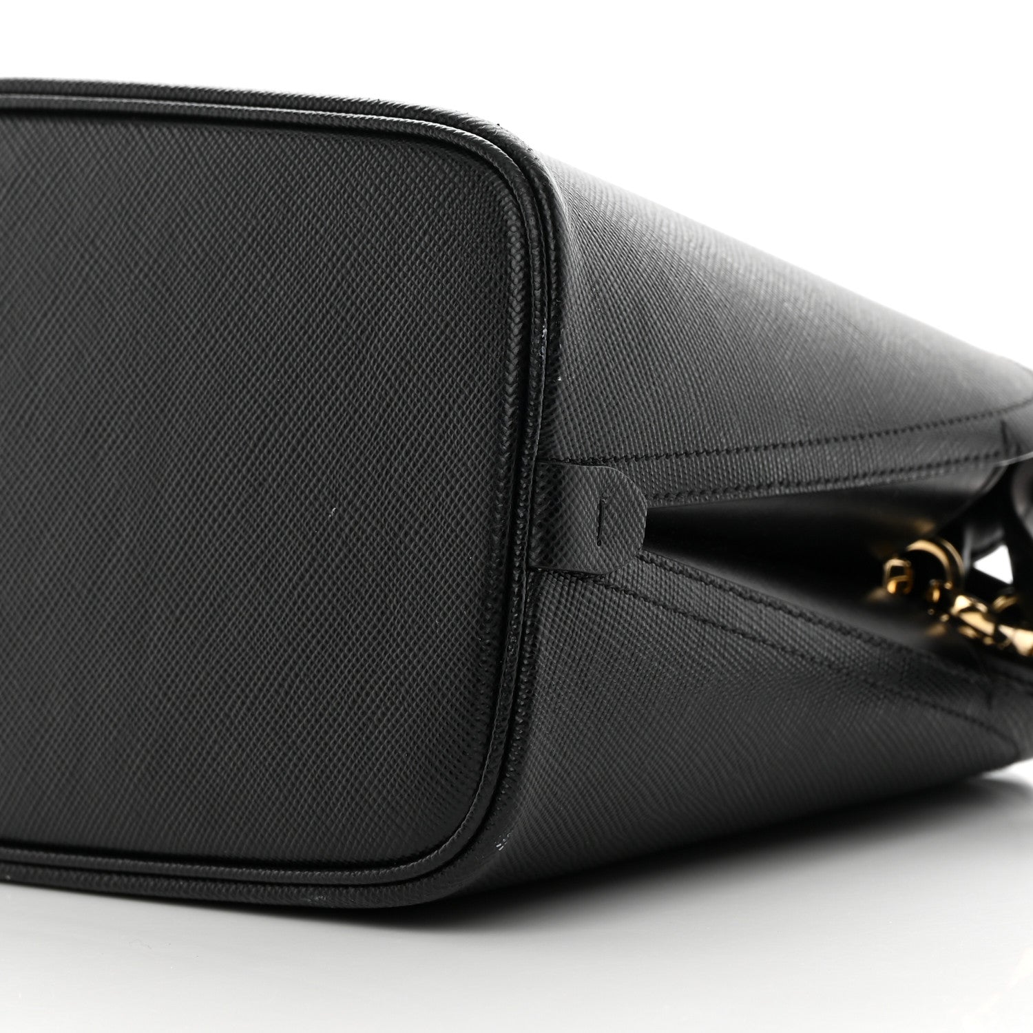 Prada Saffiano Cuir Small Matinee Tote Black 10 of 15