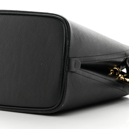Prada Saffiano Cuir Small Matinee Tote Black 10 of 15