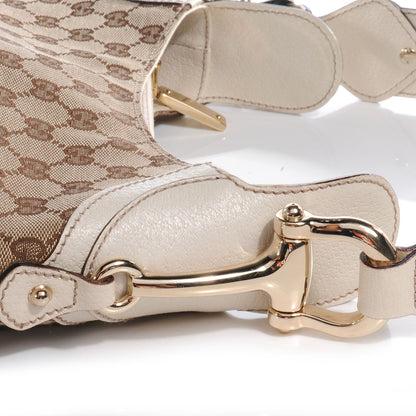 Gucci Monogram Creole Hobo Ivory 6 of 10